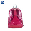wholesale fashion red transparent school bag for girl